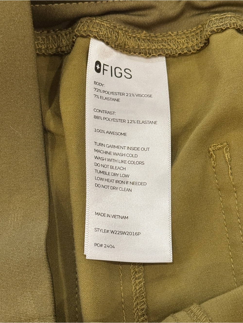 Figs Yola Scrub Pants Martini Green M - Picture 4 of 8